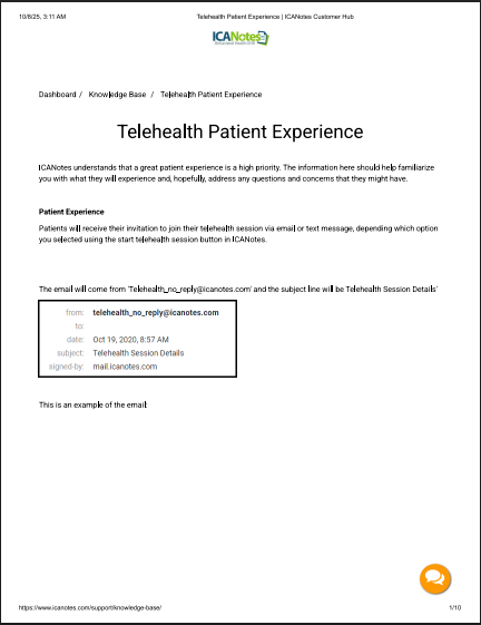ICANotes Telehealth Guide